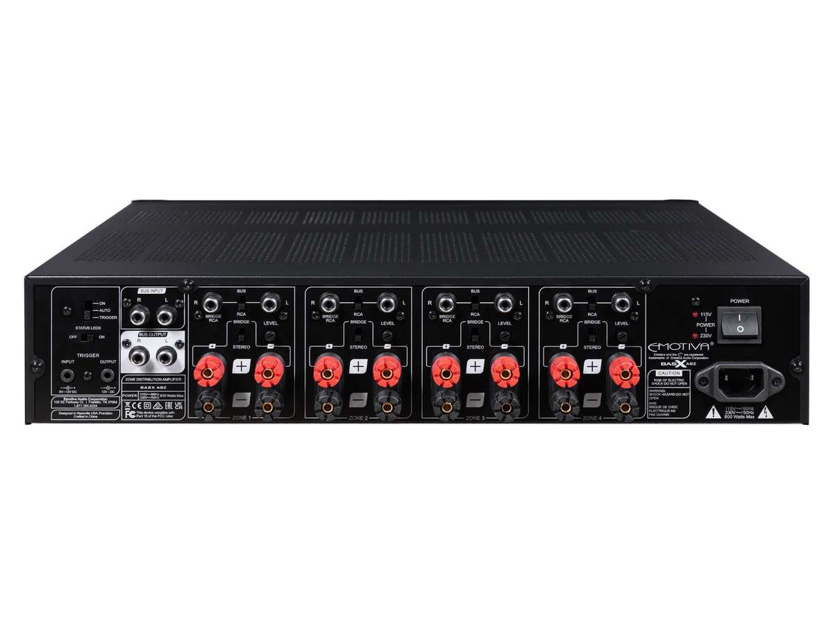 BasX A8Z Zone Amplifier – Emotiva Audio Corporation