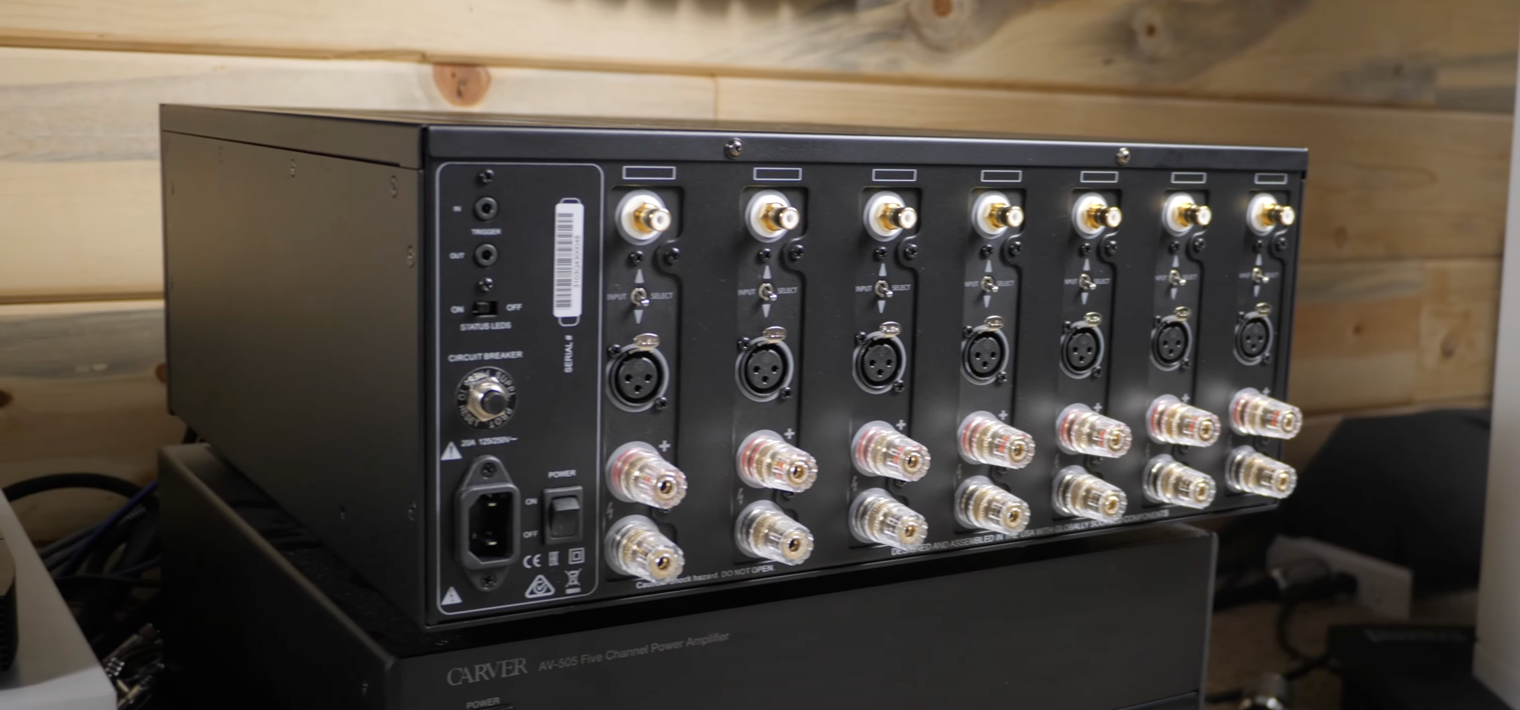 Back of XPA-7 Amplifier