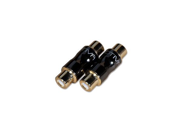 closeup photo of Emotiva RCA coupler