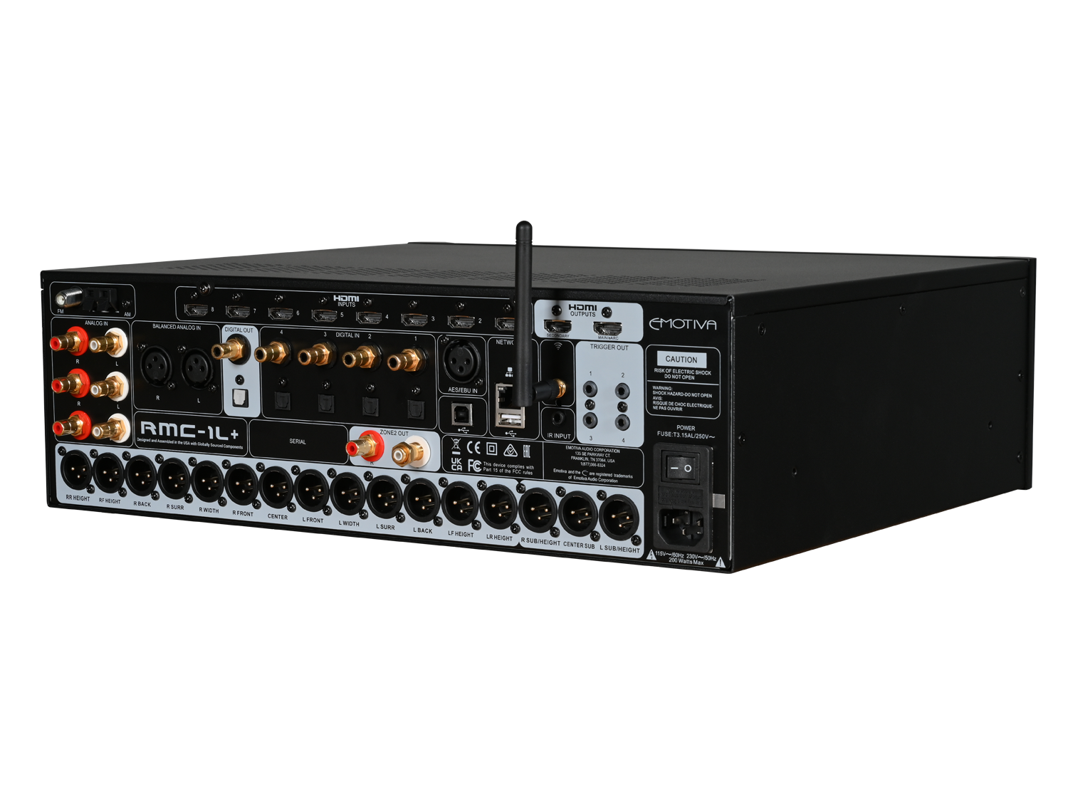 Dts Processor RMC-1L+ 16 Channel Dolby Atmos & DTS:X Cinema Processor – Emotiva Audio ...