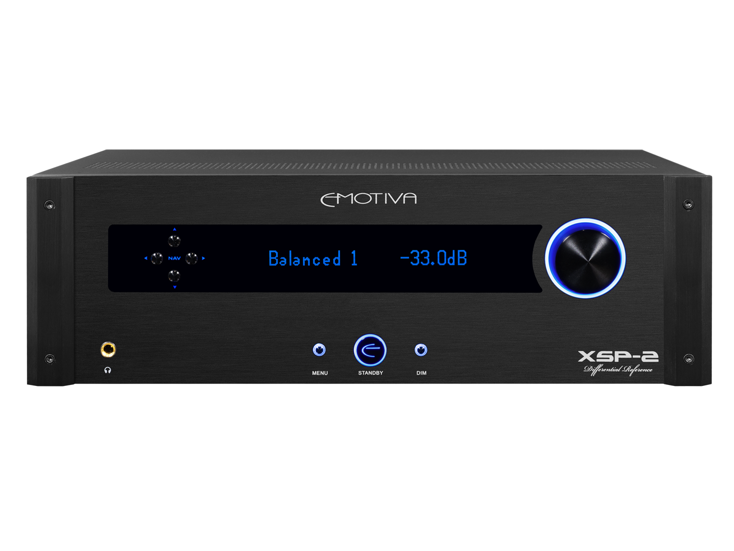 FLOW AMP XL フロー　AMP2 リアエントリー XSP-2 Differential Reference® Stereo Preamplifier | Emotiva