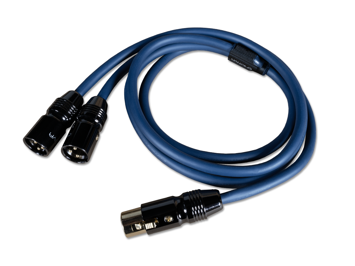 Photo of blue Emotiva 1 meter XXLR cable