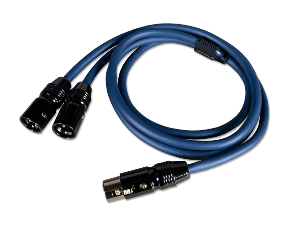 Photo of blue Emotiva 1 meter XXLR cable