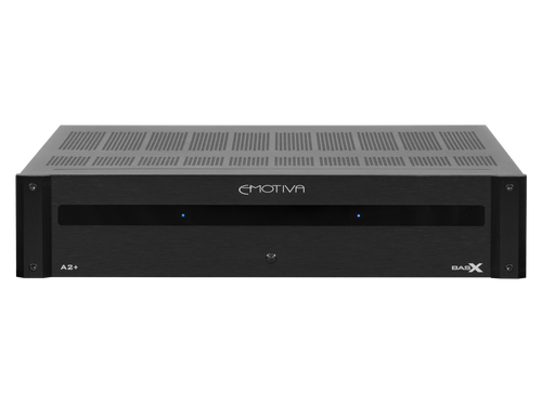 Photo of the front of the BasX A2+ Amplifier