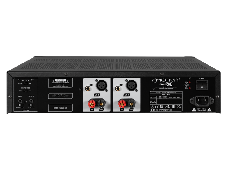 BasX A2+ Stereo Amplifier – Emotiva Audio Corporation