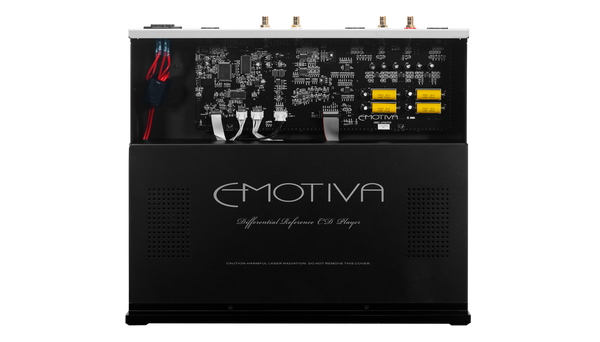 Photo of the top of the ERC-4 CD Player with the lid off showing internals