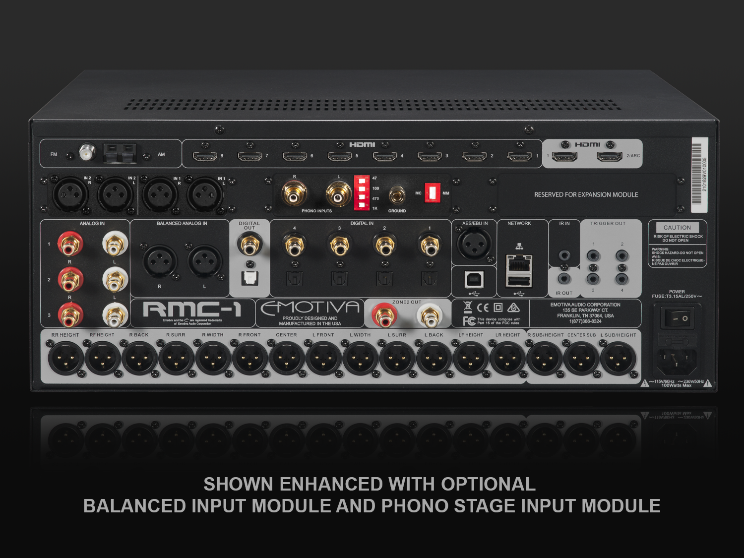 Pulse Box Rmc RMC-1 Expansion Modules – Emotiva Audio Corporation