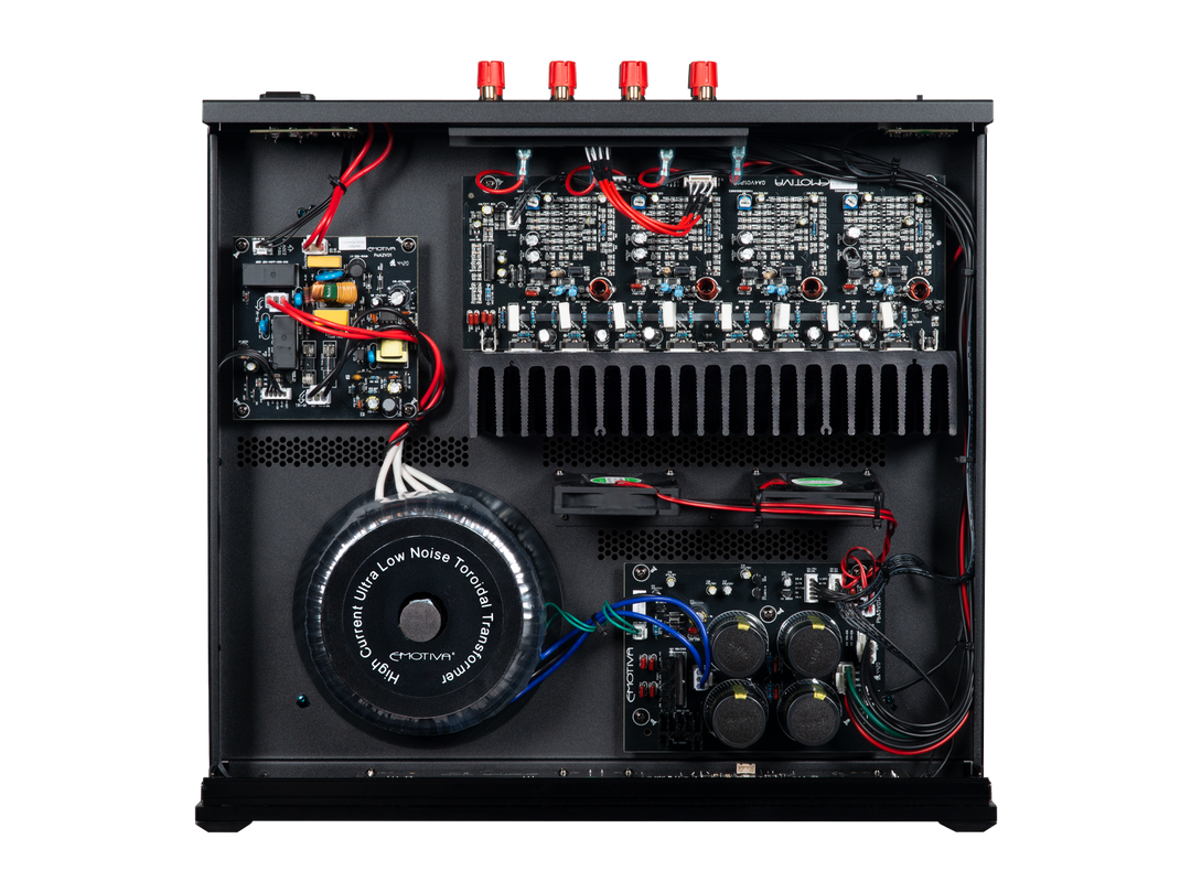 Amplificador de potencia de cuatro canales BasX A4