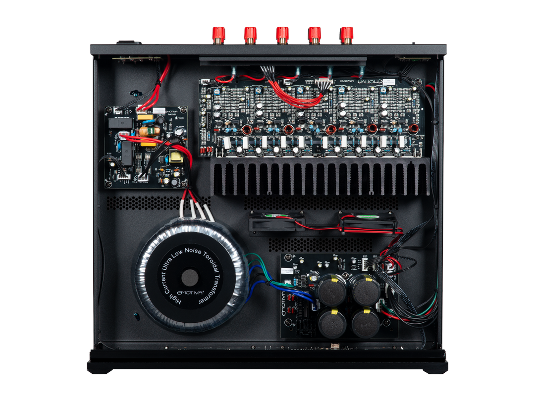 Amplificador de potencia de cinco canales BasX A5